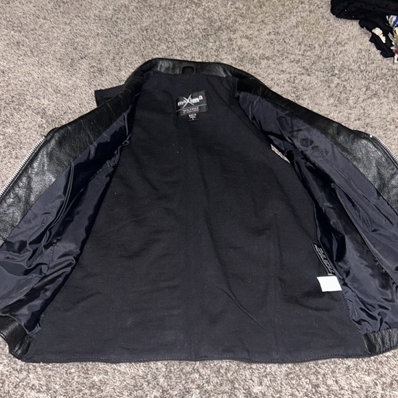 Wilson’s Leather Maxima Vintage Y2K Black Zip Up Vest Bikercore Large - Picture 5 of 5